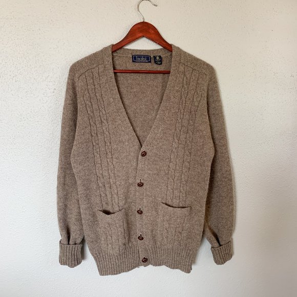 vintage | Finalist Brown Wool Button Up Cardigan - Picture 2 of 11